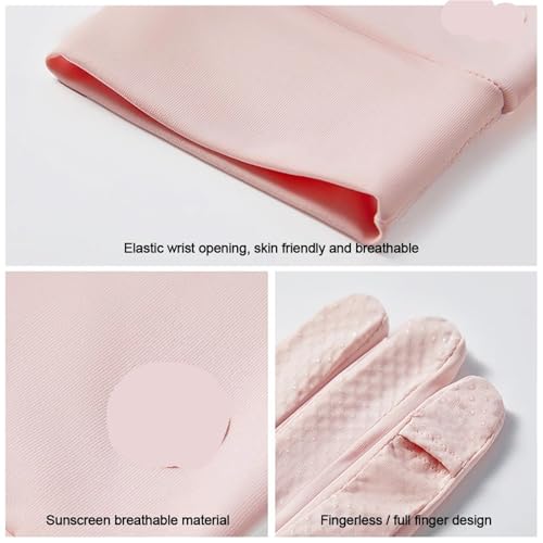 Guantes de seda hielo transpirables para mujer con protección solar de verano 5