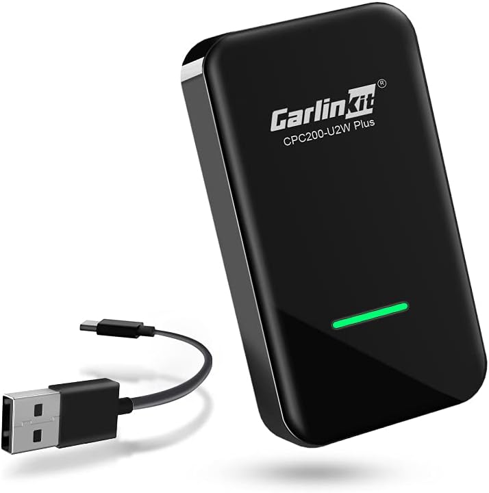 Carlinkit 2023 3.0 Wireless CarPlay Dongle Adapter U2W (Type C Design) for Factory Wired CarPlay Cars, Wireless CarPlay Adapter for iOS Version, Fit for Car from 2022
