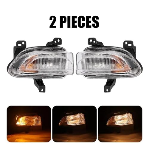Luz indicadora lateral BMW estilo para Jeep Renegade intermitente paragolpes delantero roto 2