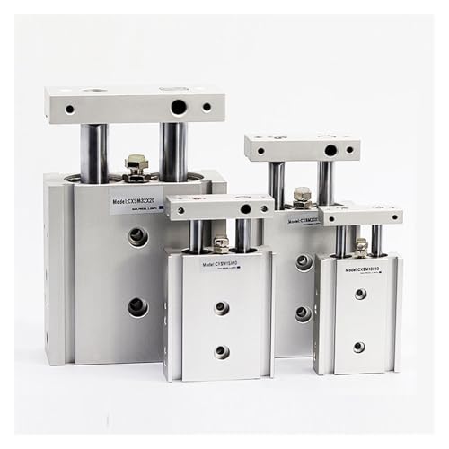 Cylindre pneumatique double effet CXSM20 course 40mm à double tige - 4