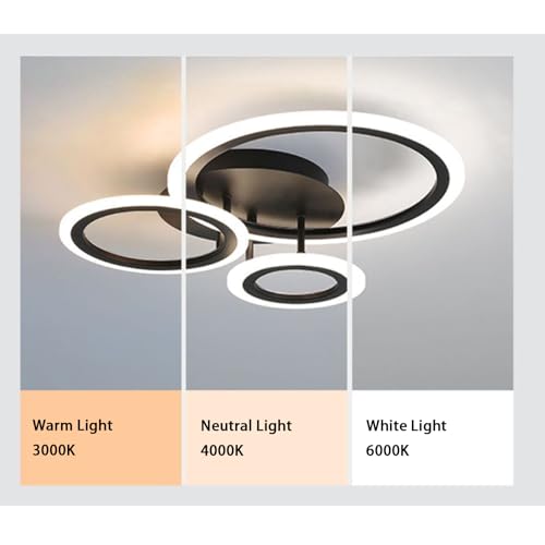 Lámpara de techo con control remoto para regular luz fría y cálida 4