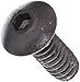 Unbrako 1107146 Alloy Steel Socket Cap Screw, Black Oxide Finish, Button Head, Hex Socket Drive, Meets ASME B18.3, Right Hand Threads, 4-40 Thread Size, 5/16" Length, Fully Threaded (Pack of 100)