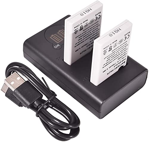 DSTE 2X EN EL5 Repuesto Batería + Cargador USB Dual con Pantalla LCD Compatible para Nikon Coolpix P510, P520, P530, P5100, P6000, S10, P3, P4, P80, P90, P100, P500 Cámara
