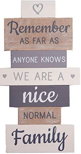 Gainsborough Vintage Family Sign, family quotes wall decor, Mayhem & Love, Nice Family (Nice Family)