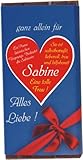 Schokolade "ganz allein für Sabine" 100 g