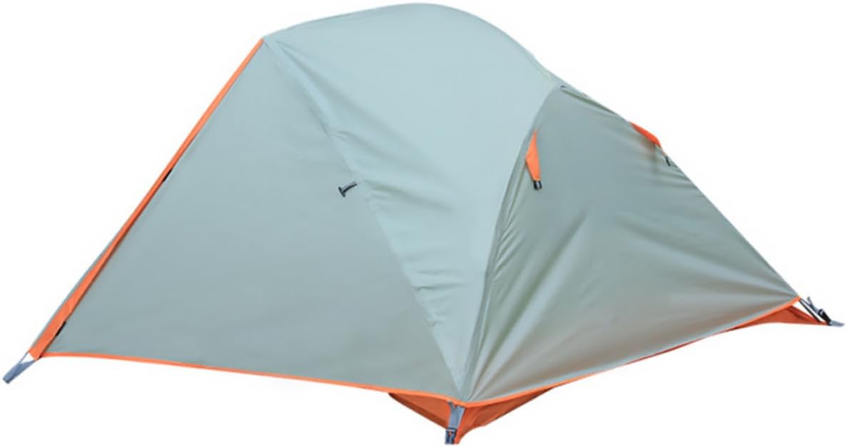 Double-Layer Camping Tent Waterproof Shelter Tent Aluminum Poles for Two Persons