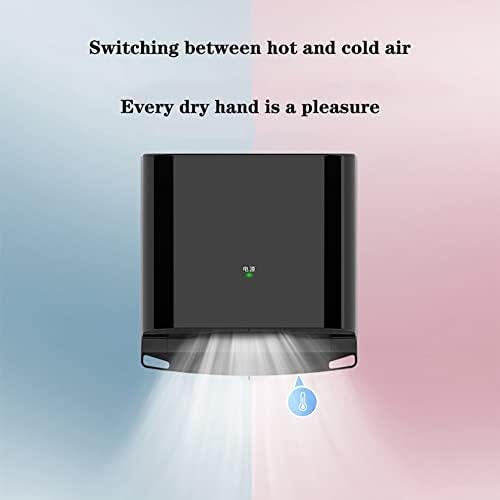 Automatic Induction Hand Dryer 1250W Electric Bathroom Dryer, Adjustable Hot/Cold Air, 80m/s High-Speed Drying, Commercial Grade, Energy-Efficient, Fast Dry Technology