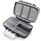 Weekly Travel Pill Organizer Moisture Proof,Oversize 7 Compartment Airtight Pill Box Case,7 Days Waterproof Large Pill Dispenser,Daily Pill Storage Container for Vitamin,Fish Oil,Capsule