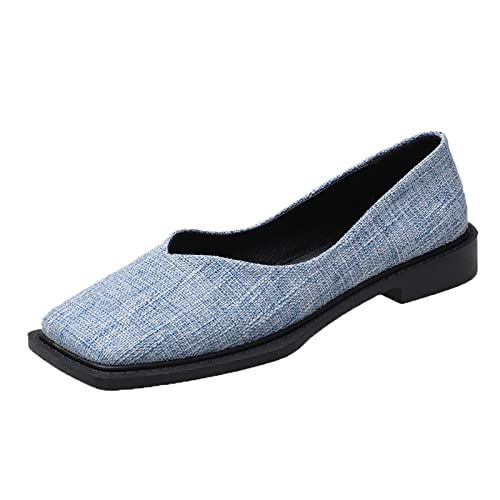 Chaussures décontractées femmes bleu taille 40 à fond plat confortable