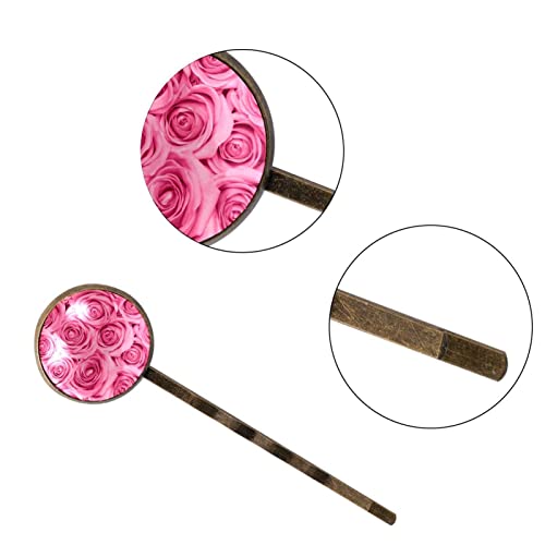 Rosas naturales rosas para el pelo evitan tocados artificiales 3