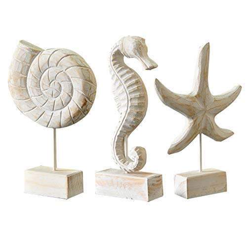Exttlliy 3pcs Wood Handmade Beach Nautical Style...