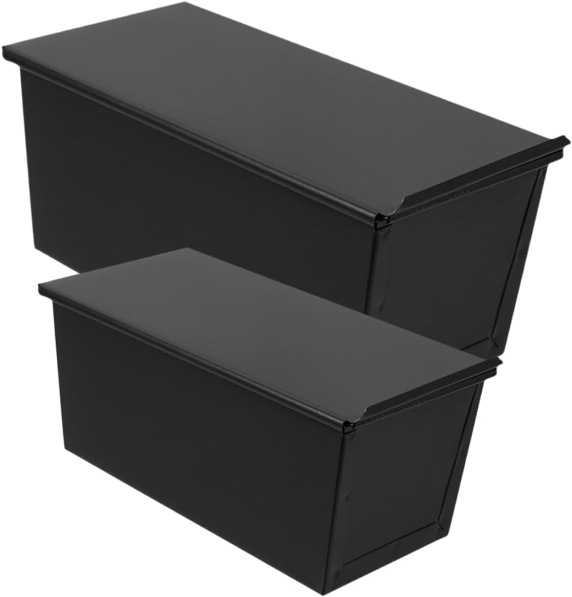 2pcs Bread Baking Kit Toast Mold Heat- Loaf Pan Lid Non-stick Bread Pan Easy to