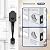 Camtek Front Door Handle No Lock, Matte Black Entry Door Lock Set with Reversible Handle, Exterior Door Lock Set Compatible with Keypad Deadbolt/Compatible with Mechanical Deadbolt
