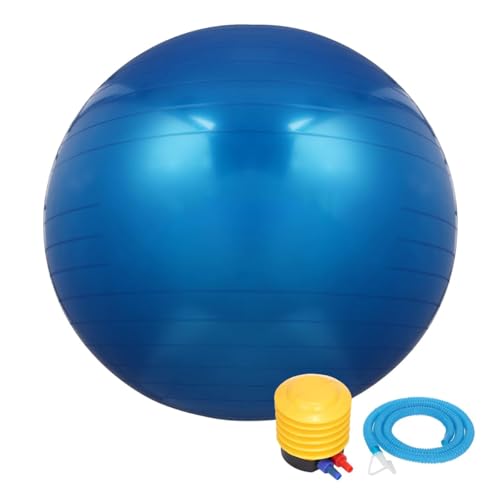 Enwye Exercise Ball, Gym Yoga Ball With Air Pump Thickened for Fitness, Pilates, Stability Balance for Physical Fitness Blue