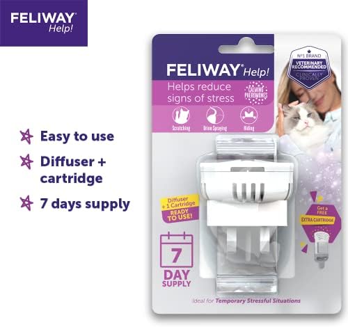 Feliway Help 7 Day Starter Kit Diffuser and Refill,White