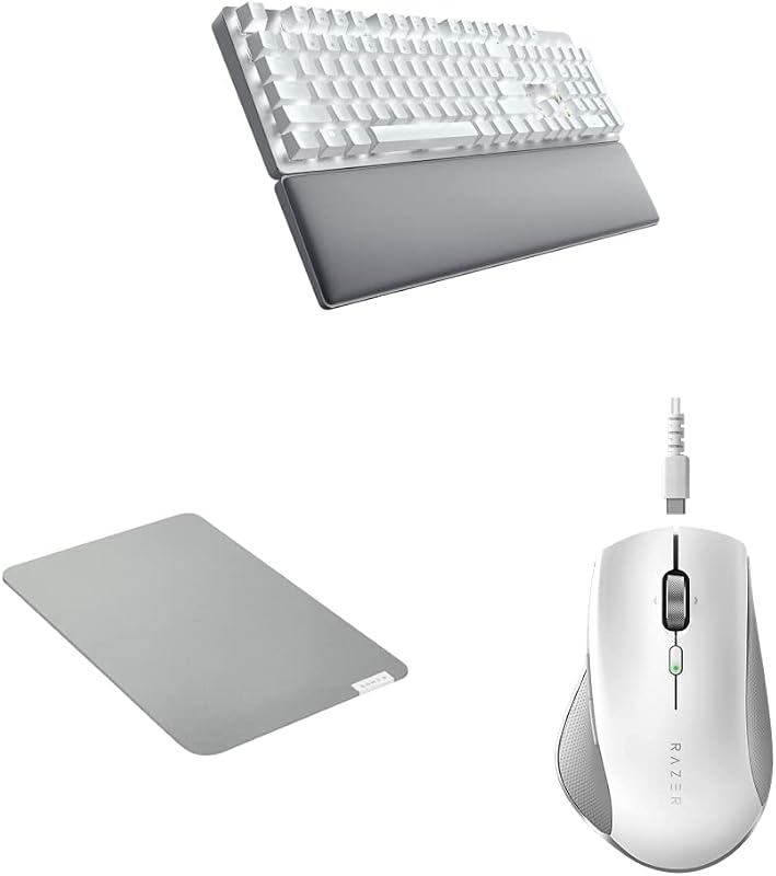 Teclado mecánico ultra inalámbrico tipo profesional y alfombrilla suave para ratón, tamaño mediano y clic, ratón inalámbrico a escala humana