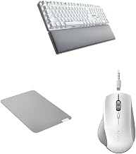 Teclado mecánico ultra inalámbrico tipo profesional y alfombrilla suave para ratón, tamaño mediano y clic, ratón inalámbrico a escala humana