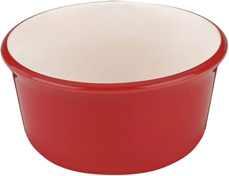 Cuisinart Chefs Classic Ceramic Bakeware-Set of 2, 9 Ounce Ramekins, Red