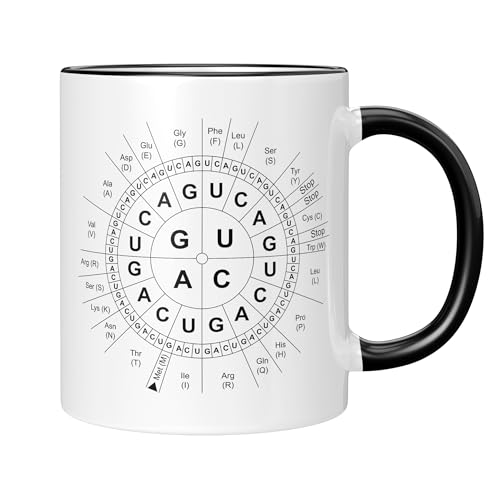 CupHaven® Biologie Tasse Code-Sonne Biochemie Genetik Biologe Genetiker Biochemiker Biologielehrer Kaffeetasse Kaffeebecher Becher Geschenk Geschenkidee