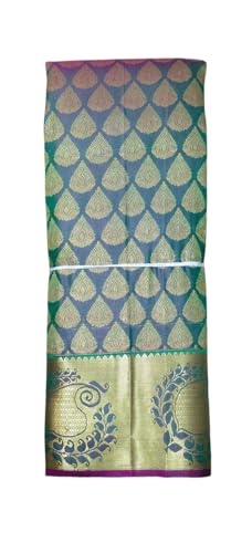 Image of VFCollections Women's Kanchipuram Silk Pure Pattu Sarees With Blouse