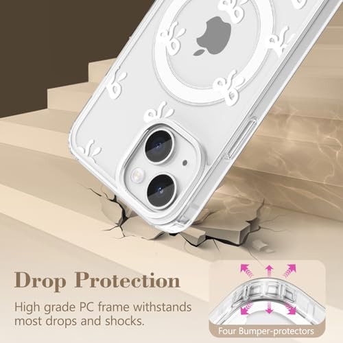 Coque iPhone 15 MagSafe blanche coque de protection polycarbonate durable - 4