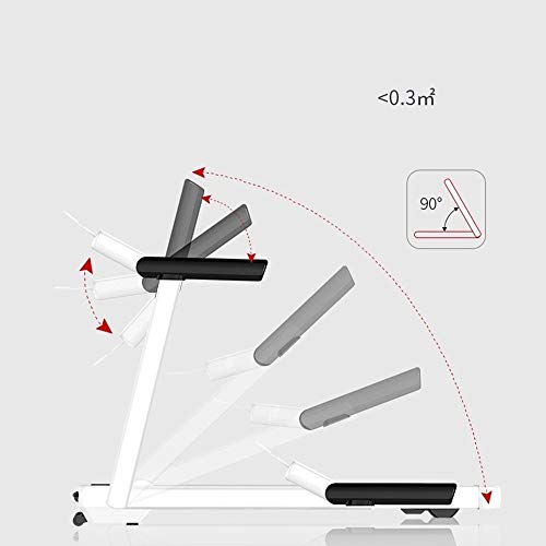Image of Full-Folding Home Treadmill, Installation-Free, Small and Ultra-Quiet, LED Display Sports Walking Machine, Suspension Balance Shock Absorption (One Color-Schwarz)