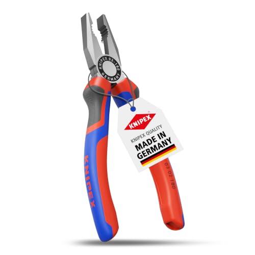 KNIPEX Kombizange, 180 mm, greift Flach- und Rundmateralien, 03 02 180