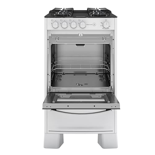 Fogão de Piso Suggar 4 Bocas Cook Glass Branco – Bivolt