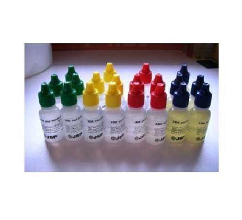 20 JSP Gold Analyzer Test Acids- 10k, 14k, 18k, 22k 5 Bottles of Each Karat