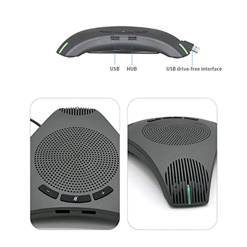 Matosio Octopus konferenzlautsprecher mit mikrofon, USB Lautsprecher und omnidirektionales Mikrofon, kristallklarer Klang, Plug-and-Play, für Besprechungsräume oder Home Office