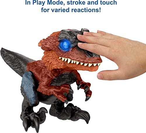 Image of Mattel Jurassic World Dominion Uncaged Interactive Dinosaur Toy, Ultimate Pyroraptor Action Figure with Lights & Motion, 3 Play Modes