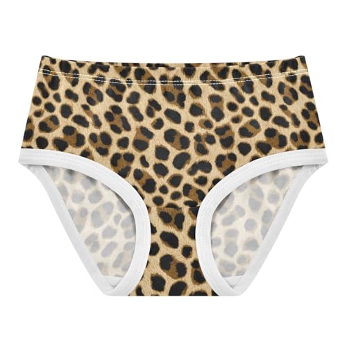 Joisal Leopard Print Black Brown Beige Girls Underwear Toddler 2t Cotton Panties Little Girl Colorful Underpants Briefs