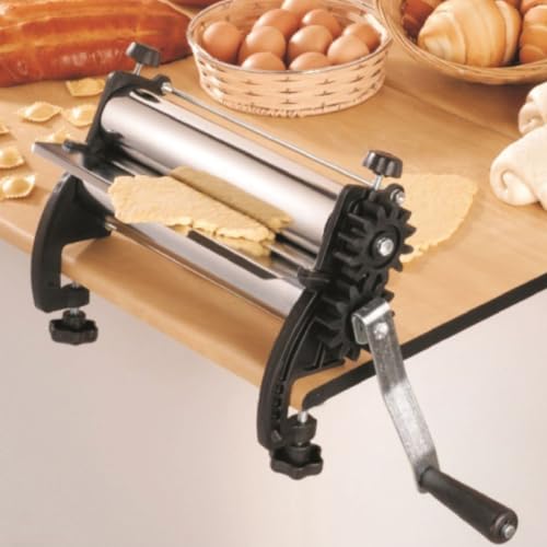 Cilindro De Massas De Pizza Pastel Macarrão Pão Torta Manivela Manual Cromado