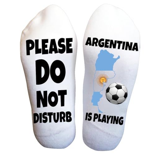 Argentina Soccer Socks – Do Not Disturb I’m Watching Football, Funny Game Day Gift for Men and Women