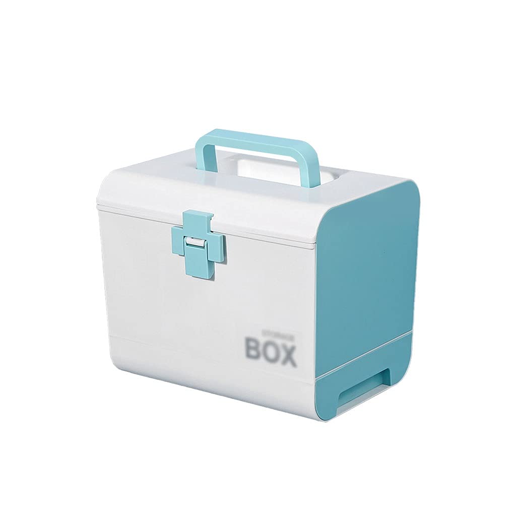 Botiquin/Caja Medicina Caja de primeros auxilios de plástico Caja de almacenamiento médico Caja médica Caja médica Caja médica Caja de medicina 10.43 pulgadas Botiquin de Primeros Auxilios ( Color : A