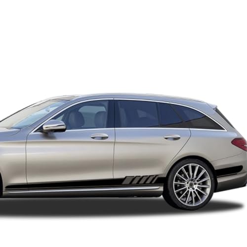 Autocollant vinyle Benz S205 masquer rayure bas caisse look course - 3