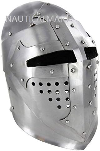 NauticalMart Medieval Knight Great Bascinet Kettle Armor Hat