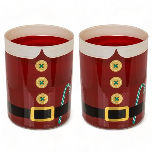 Bicchieri Da Birra Natalizi Babbo Natale - Set 2 Pezzi MIJOMA 460ml