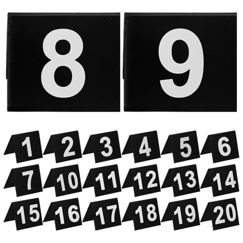Numéros de table en acrylique NUOBESTY double face pour réception