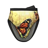 Monarch Ofenhandschuhe mit Schmetterlingen und üppigem Blattwerk, Mini-Ofenhandschuh, Küchenzubehör, Ofenhandschuhe, Silikon, hitzebeständige Handschuhe