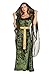 Sinastar Womens Medieval Dress Costume Hooded Lace Up Renaissance Velvet Trumpet Sleeve Gothic Green Gown