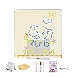 【Effets de lumière réglables】 La planche à dessin LED présente des modes de lumière vibrants avec un design LED, offrant des options d'éclairage pour répondre à divers besoins ; adapté aux projets en classe ou aux moments chaleureux dans la chambre, il encourage la créativité tout en le confort de l'utilisateur à chaque étape