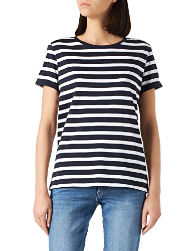 Comma CI Damen Kurzarm T-Shirt, 59G5 Blue, 34