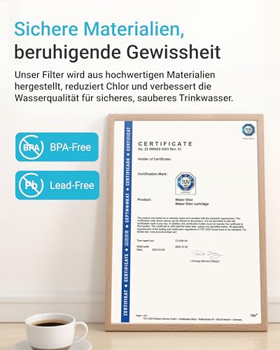 AQUA CREST Wasserfilter Ersatz für Siemens® EQ Series, EQ5/6/7/9, 8 Stück – Ansicht 3