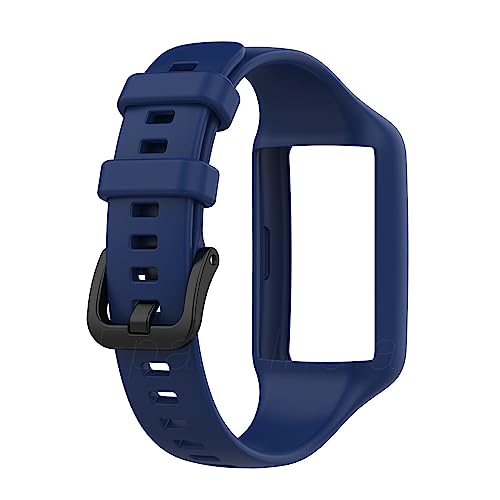 Image of Epaal Full Case Plain Strap for Honor Band 6 / Huawei Band 7 / 6 - Integrated TPU Watch Strap