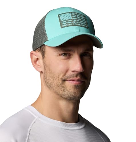 Image of Columbia Unisex Adult PFG Logo Mesh Ball Cap
