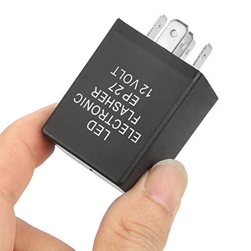EIMSOAH EP27 5 Pin LED Flasher Flash Relay Waterproof Turn Light Hyper Flash Fix 12V, Structure, for LED Turn Lights
