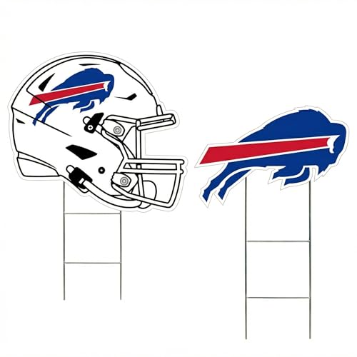 Proformance Home NFL Buffalo Bills Logo & Helmet 2 Pack Yard Sign Set