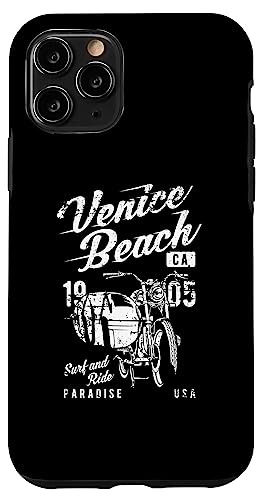 ベニスビーチ カリフォルニア レトロ ヴィンテージ アンティーク調デザイン スマホケース iPhone 11 Pro 用