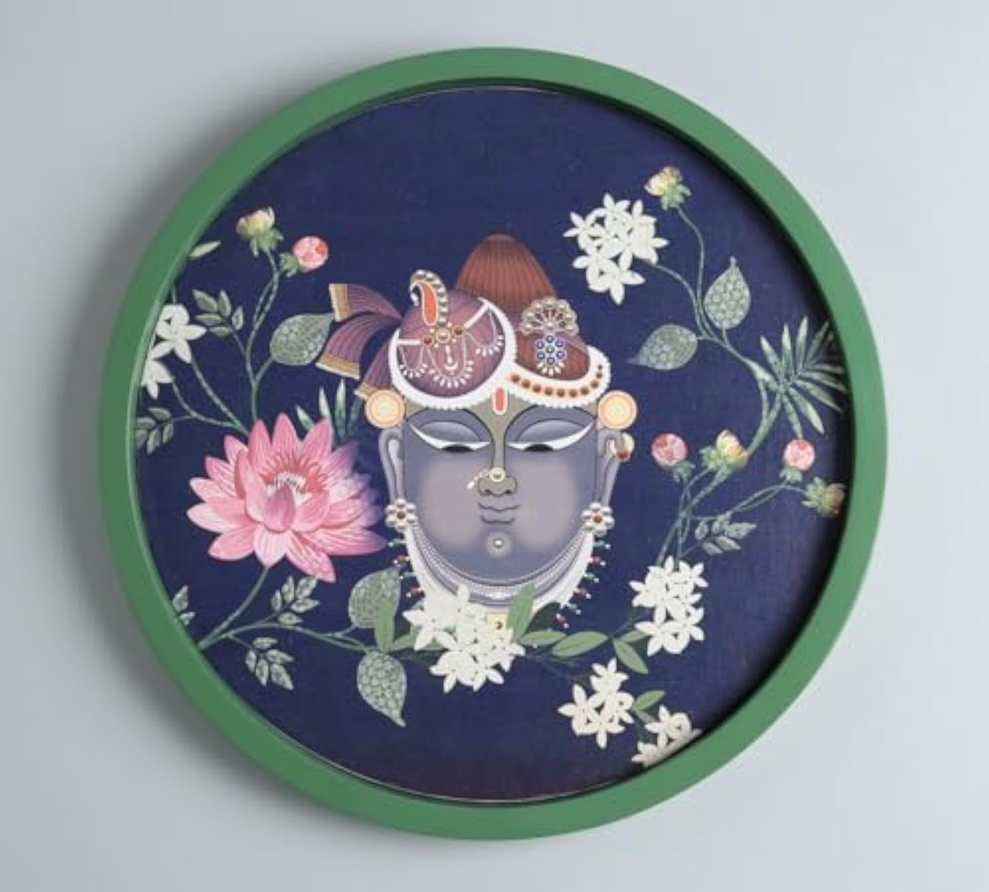 Smiling Shreenathji Wall Decor Plates